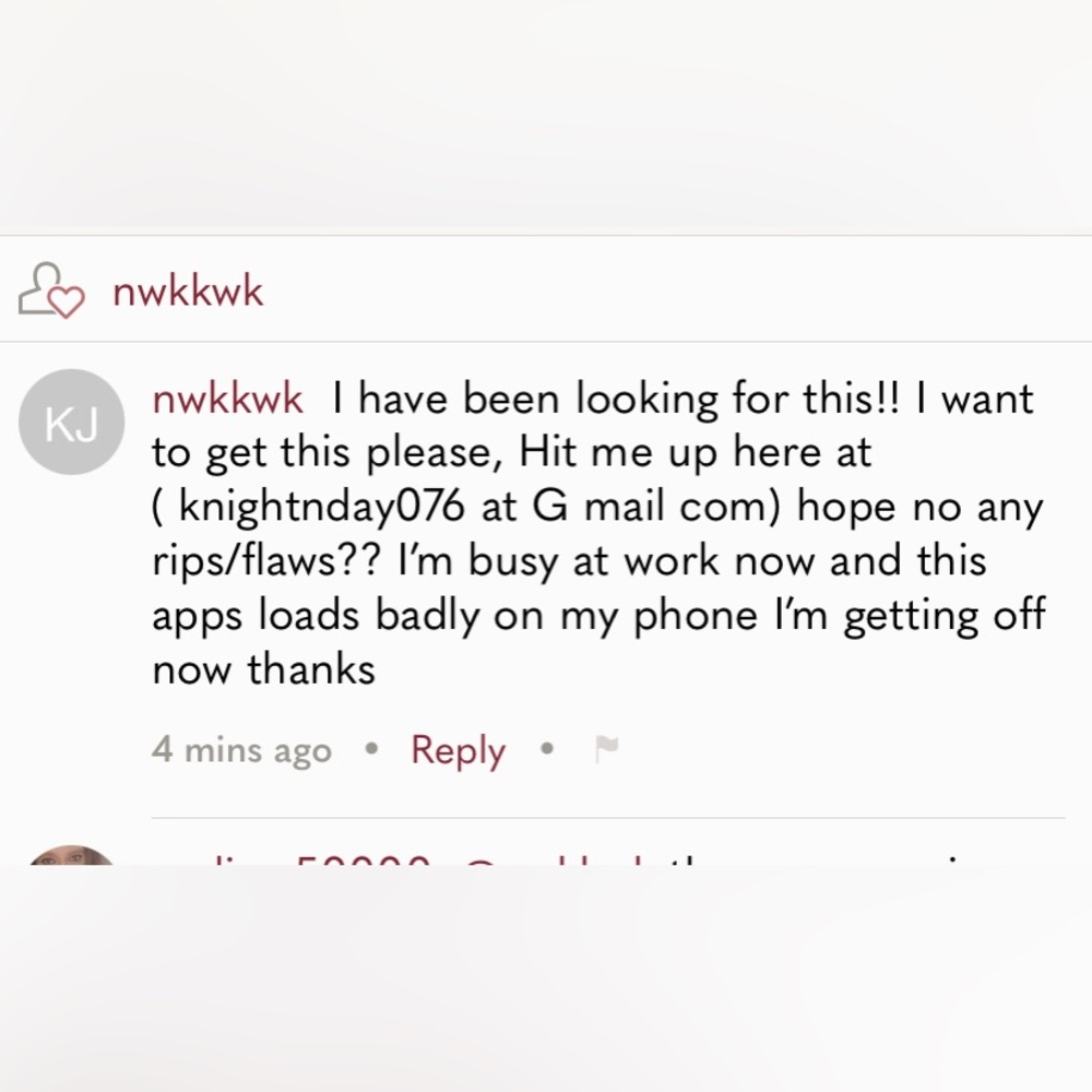 Scammer alert if you see this message on any of your listings do not send email.